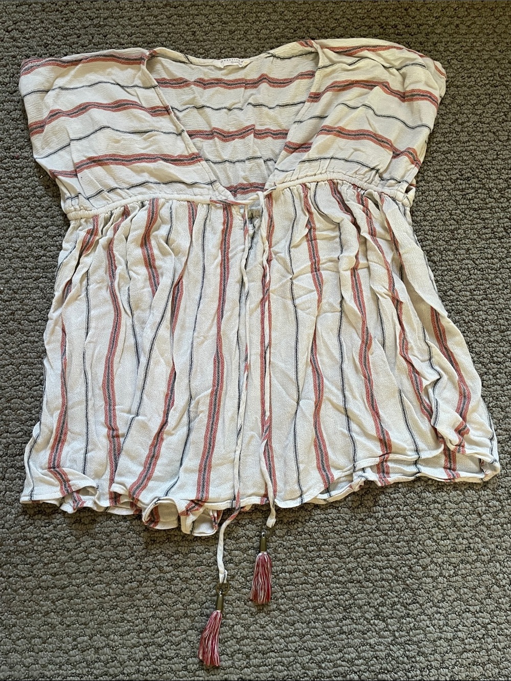 VICI Nori Striped Babydoll Top